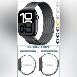 Apple Watch Slate Black MESH BAND ONLY